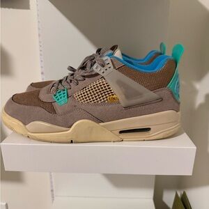Stylish Brown and Teal Sneakers